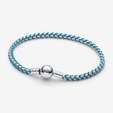 Bracciale Intreccio Tessuto Turchese