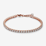 Bracciale Tennis Oro Rosa