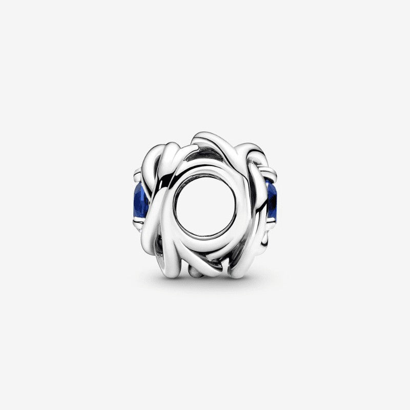Charm Cerchio Eterno Blu Settembre