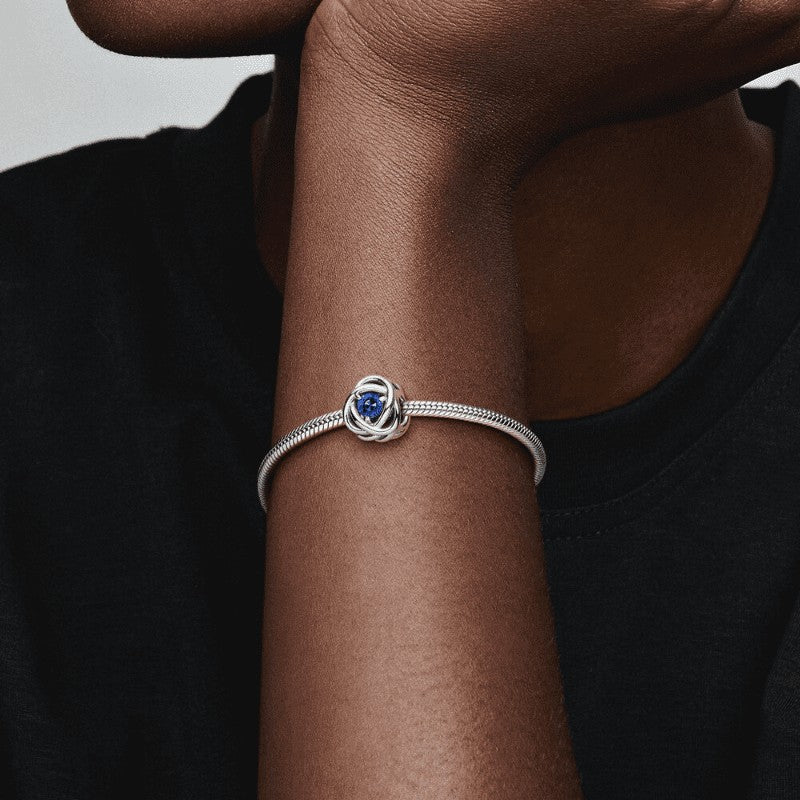 Charm Cerchio Eterno Blu Settembre