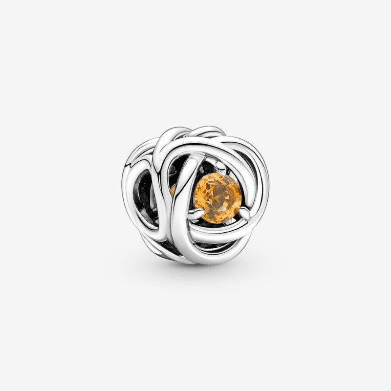Charm Cerchio Eterno Miele Novembre