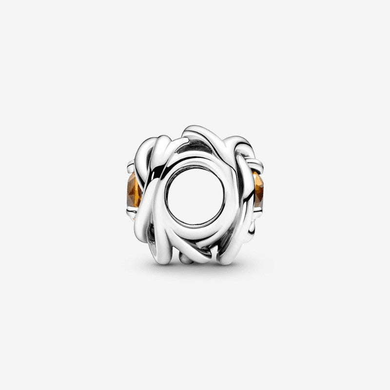 Charm Cerchio Eterno Miele Novembre