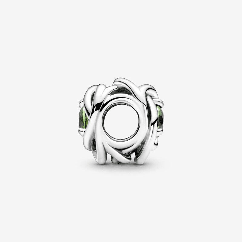 Charm Cerchio Eterno Verde Agosto