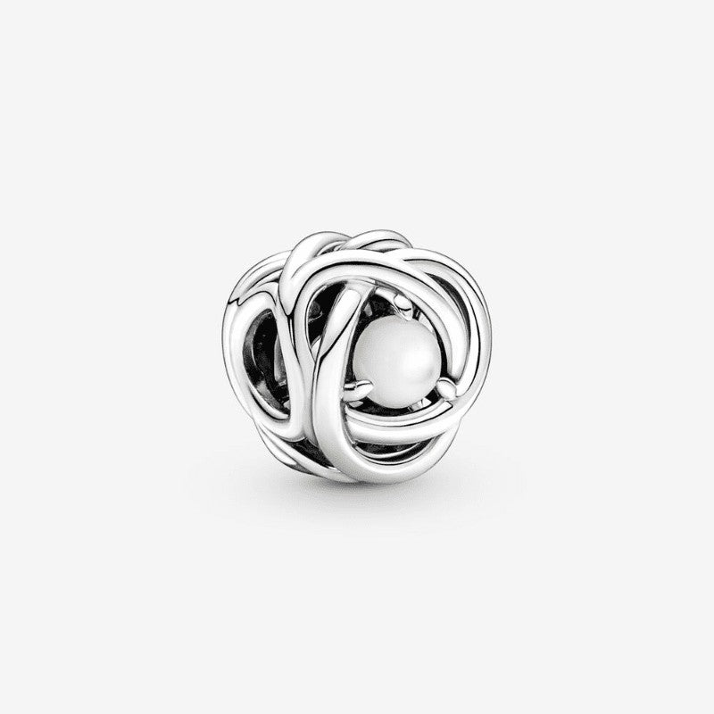 Charm Cerchio Eterno Madreperla