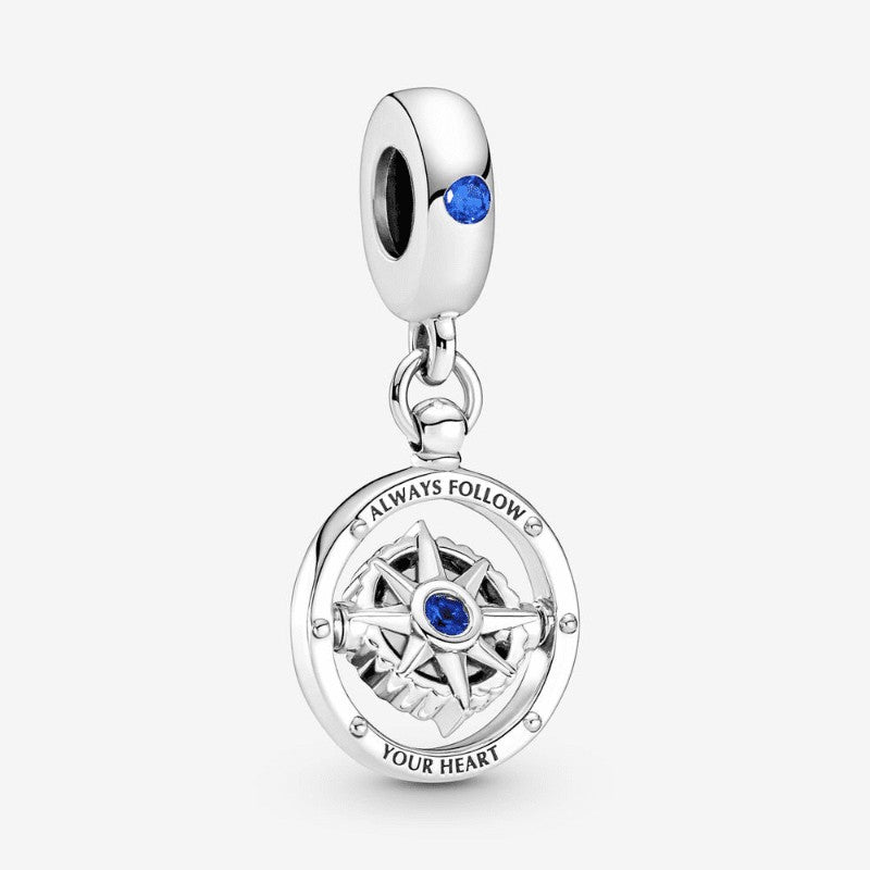 Charm Pendente Bussola "Always Follow Yout Heart"