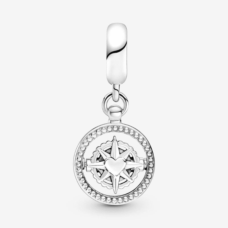 Charm Pendente Bussola "Always Follow Yout Heart"