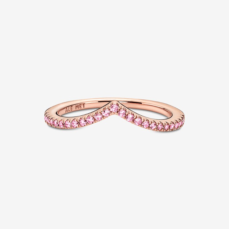 Pandora | Anello Desiderio Scintillante Rosa
