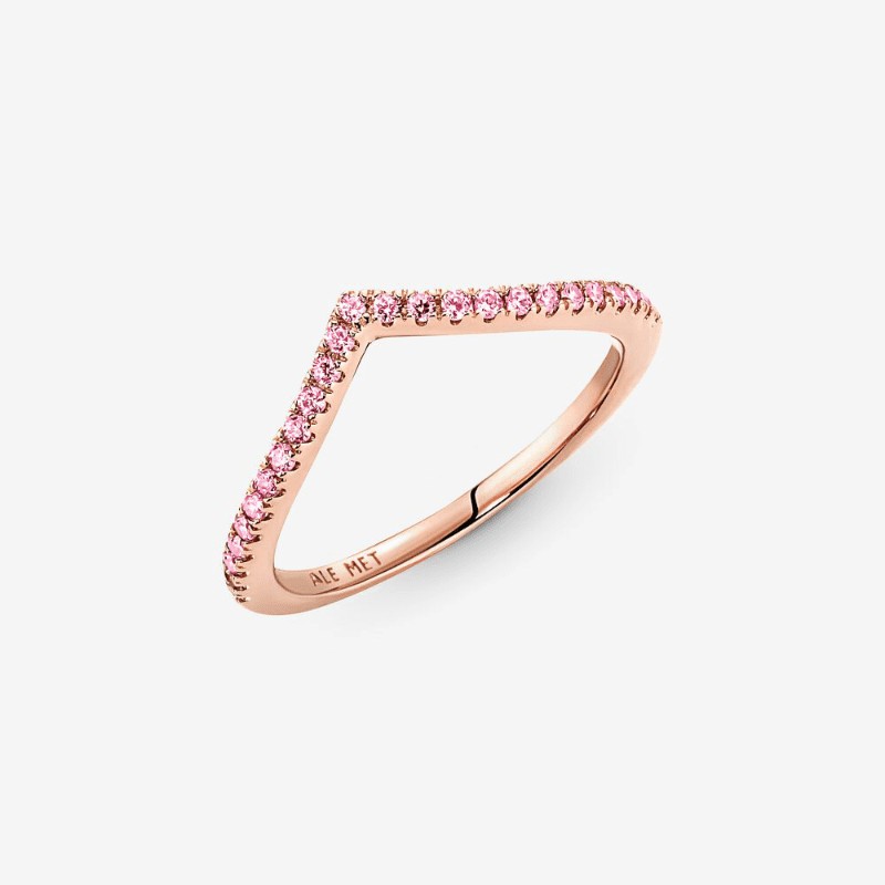 Pandora | Anello Desiderio Scintillante Rosa