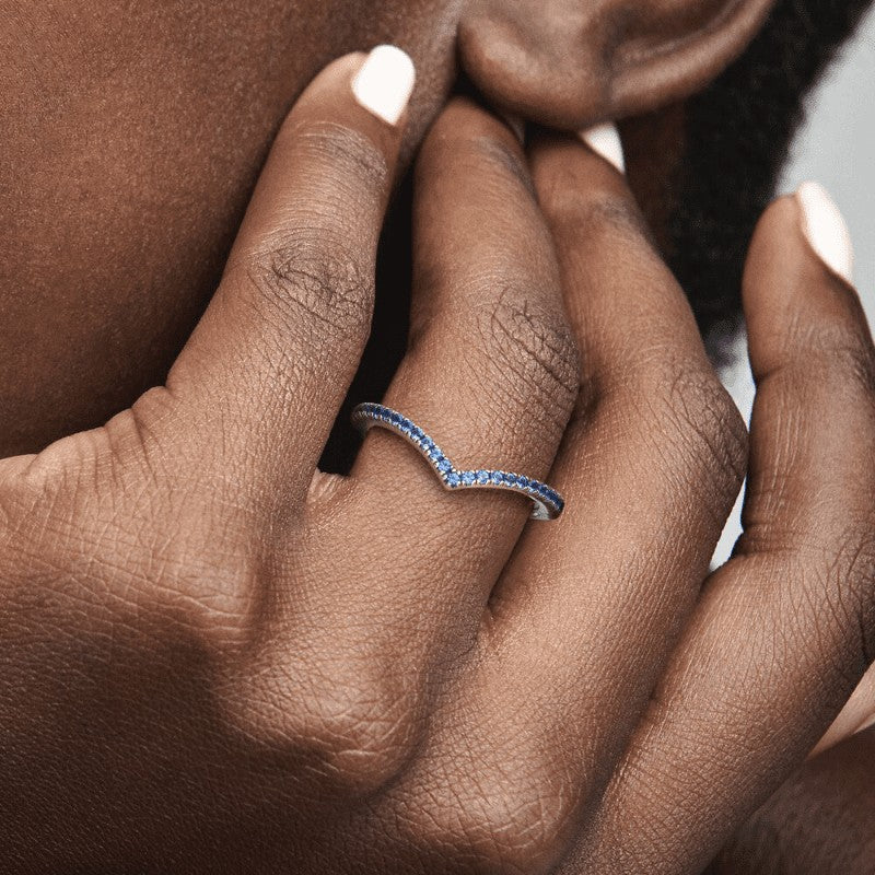 Pandora | Anello Desiderio Scintillante Blu