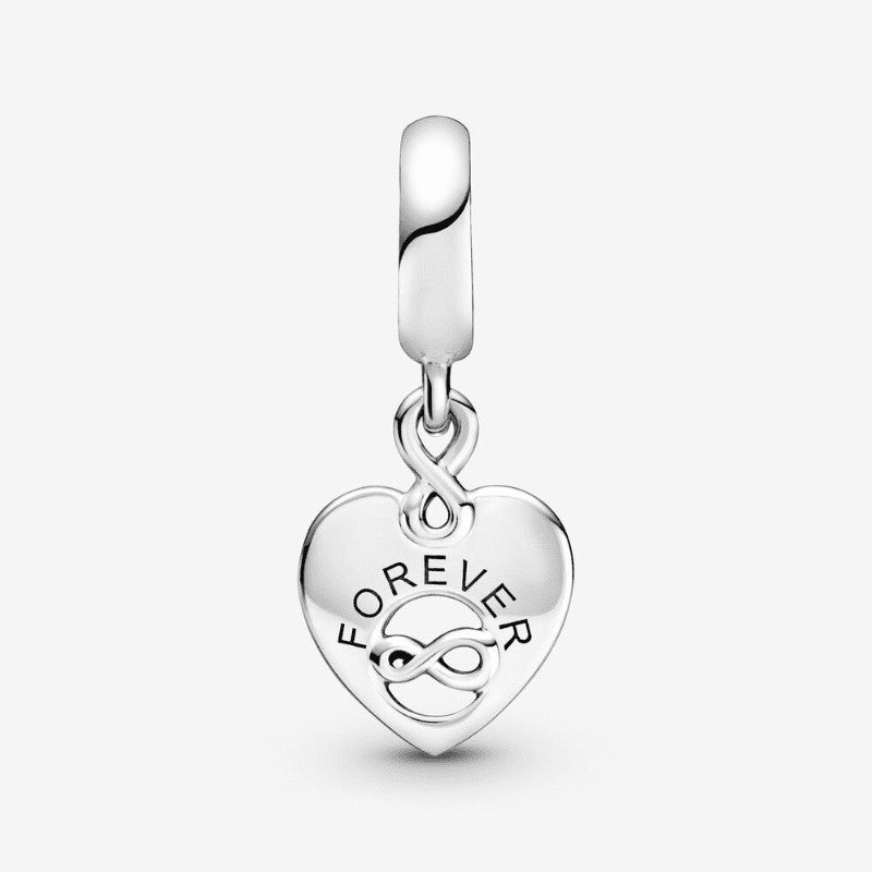 Charm pendente a cuore Amiche per sempre
