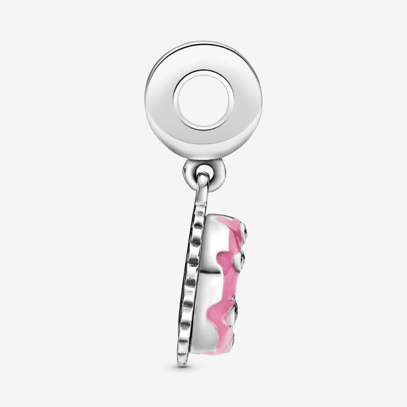 Charm pendente Torta di compleanno rosa