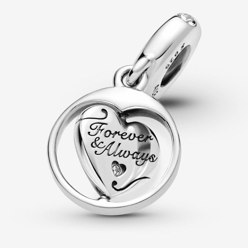 Charm pendente girevole Anima gemella Forever & Always