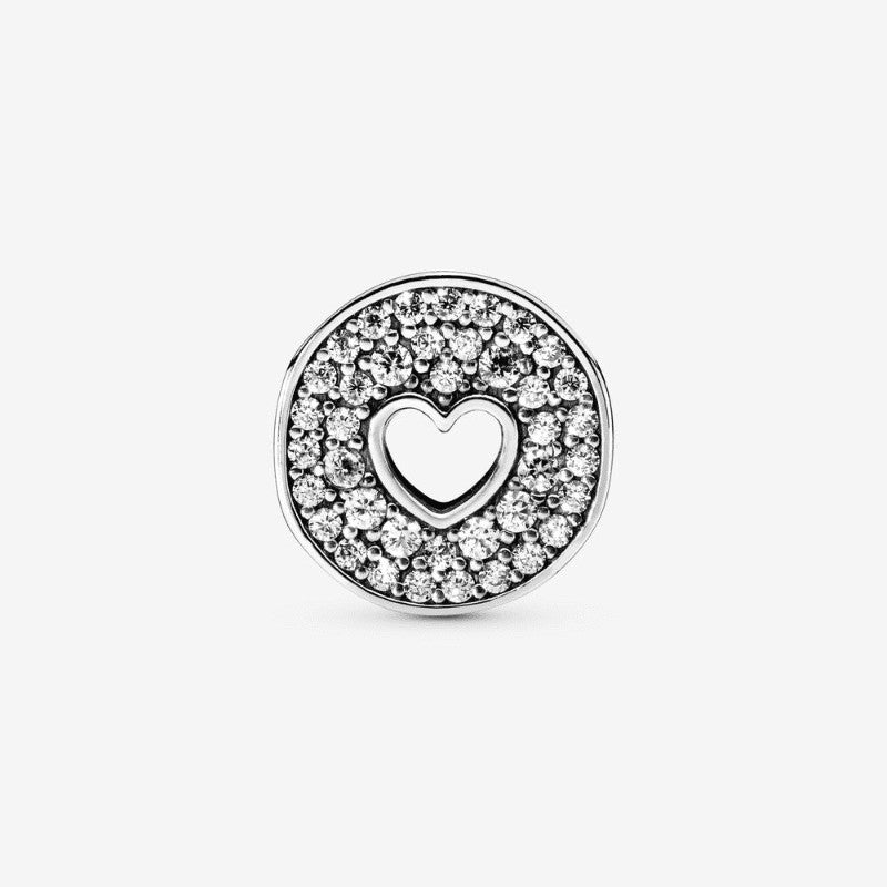Charm Buon Anniversario Pavé e cuore