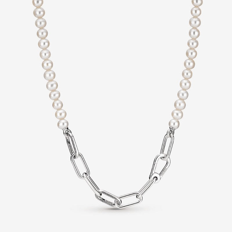 Collana Maglia Link Con Perle Pandora ME
