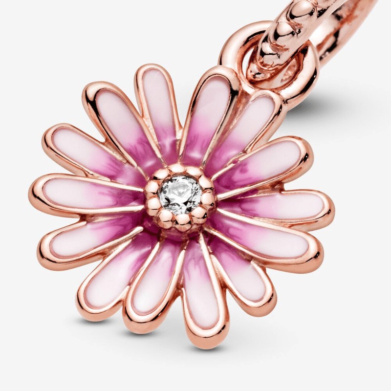 Charm Pendente Margherita Rosa