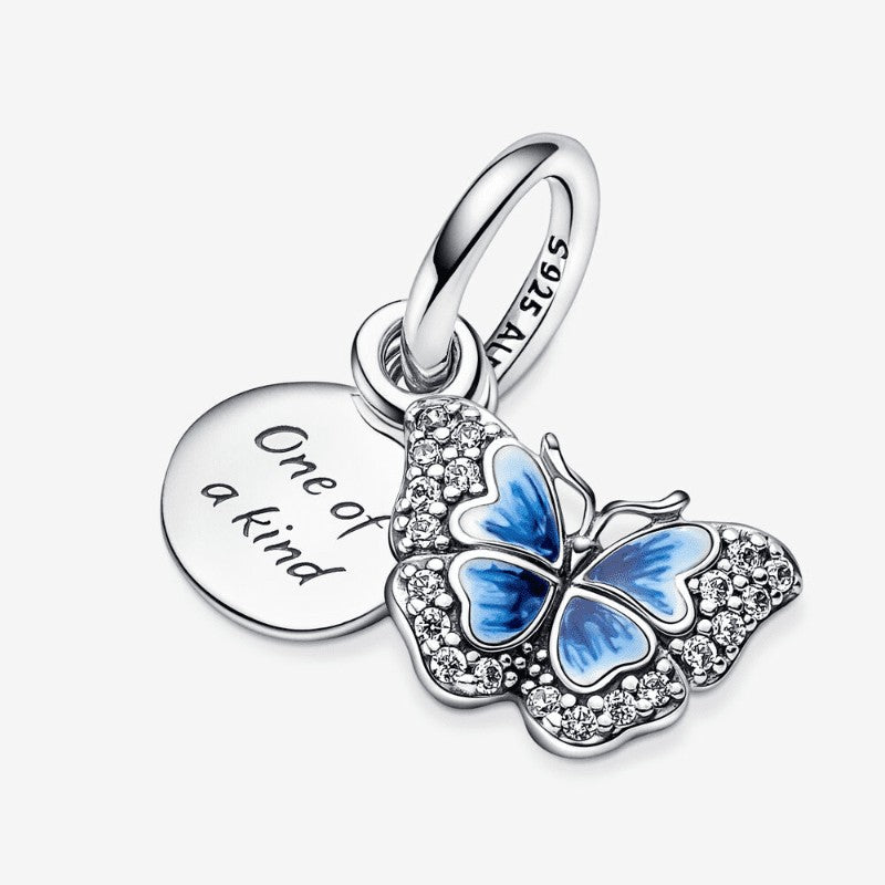 Charm Pendente Farfalla Blu