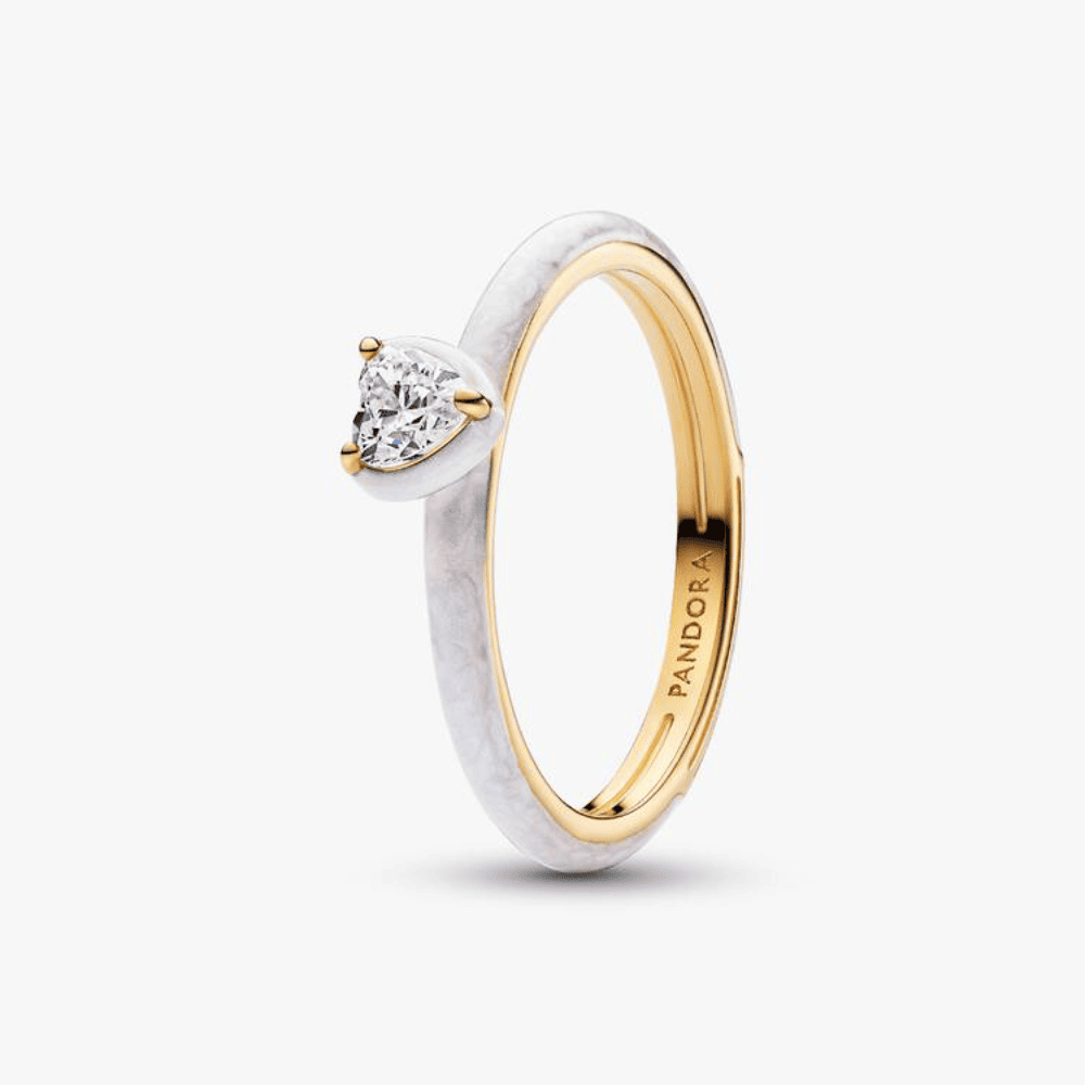 Anello White Chakra Heart Pandora ME