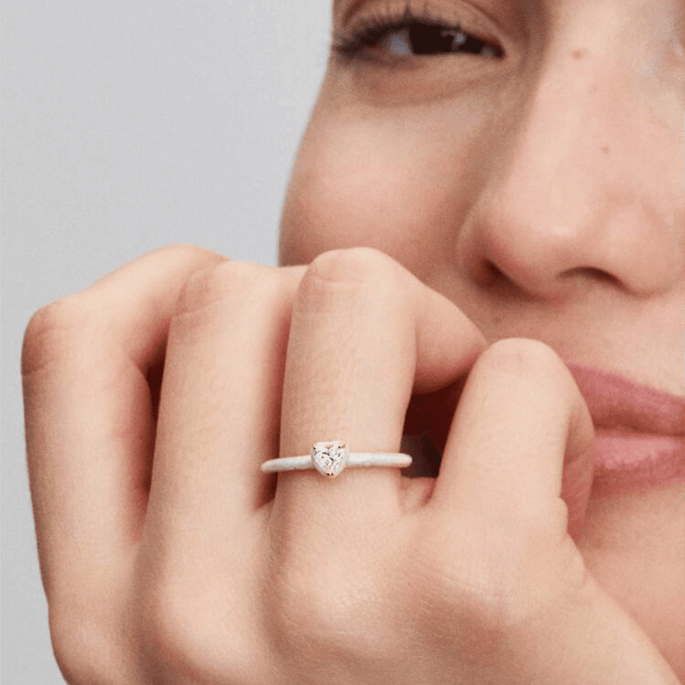 Anello White Chakra Heart Pandora ME