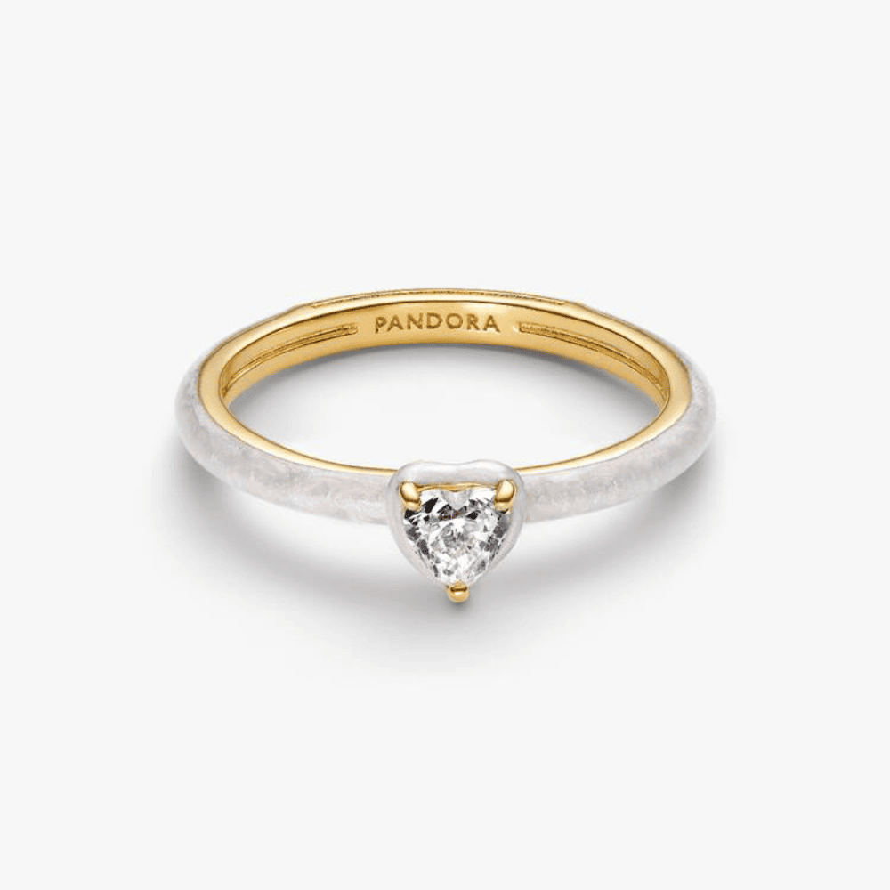 Anello White Chakra Heart Pandora ME