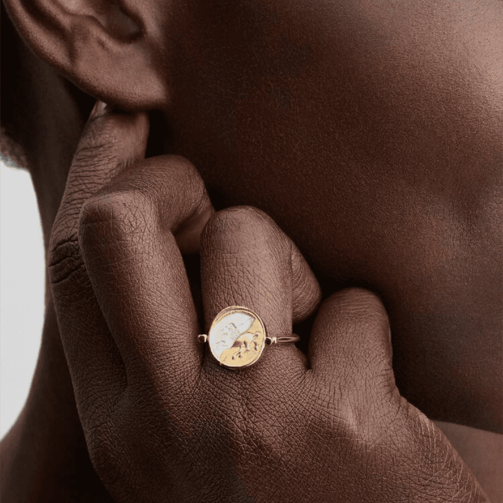 Anello Medallion Pegaso “Ex Animo” Reversibile