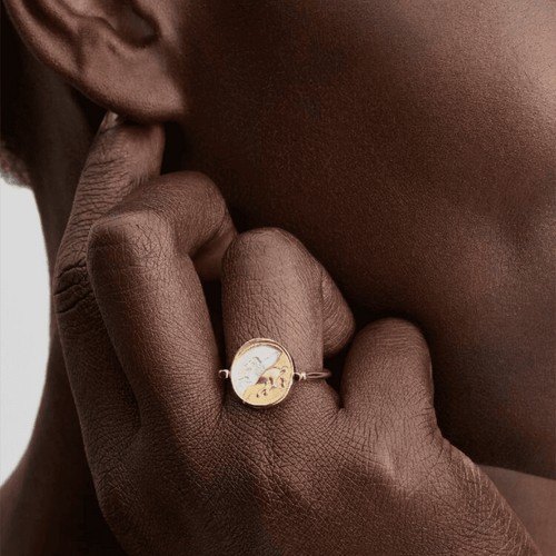 Anello Medallion Pegaso “Ex Animo” Reversibile