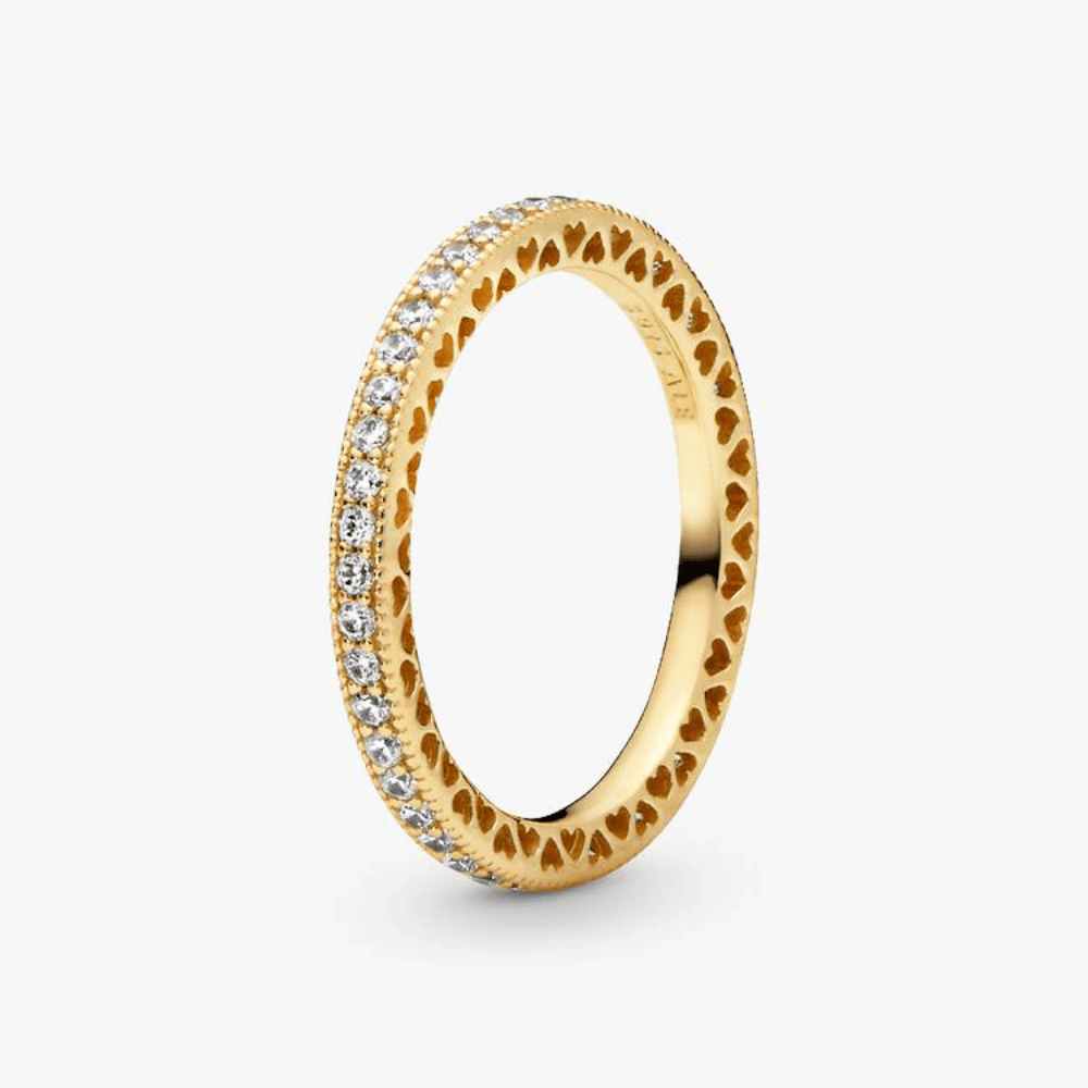 Anello Cuori Scintillante