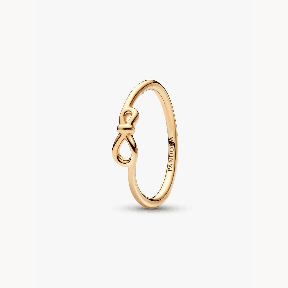 Anello Nodo Infinito Dorato