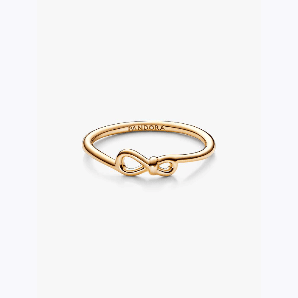 Anello Nodo Infinito Dorato