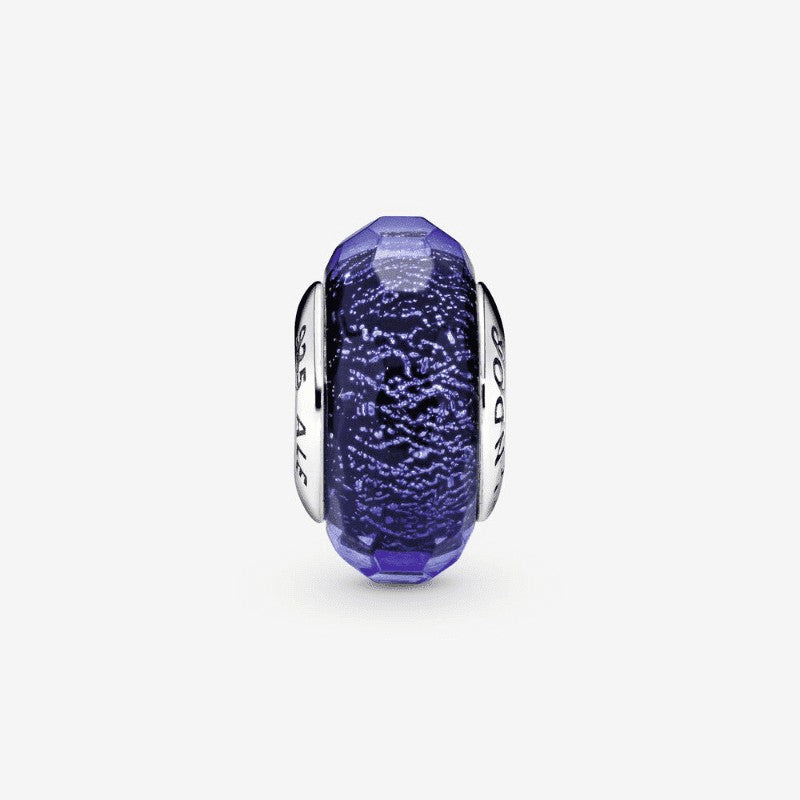 Charm Vetro di Murano Blu Iridescente