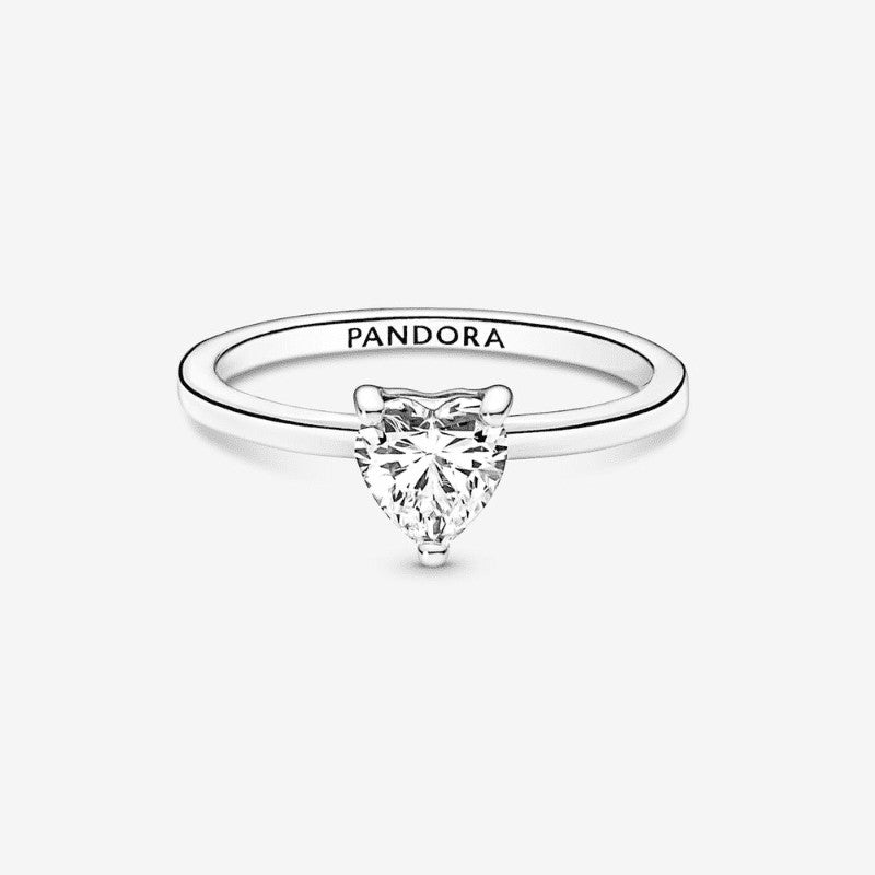 Pandora | Anello Solitario con Pietra Cuore