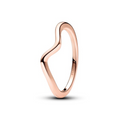 Pandora | Anello Onda Oro Rosa