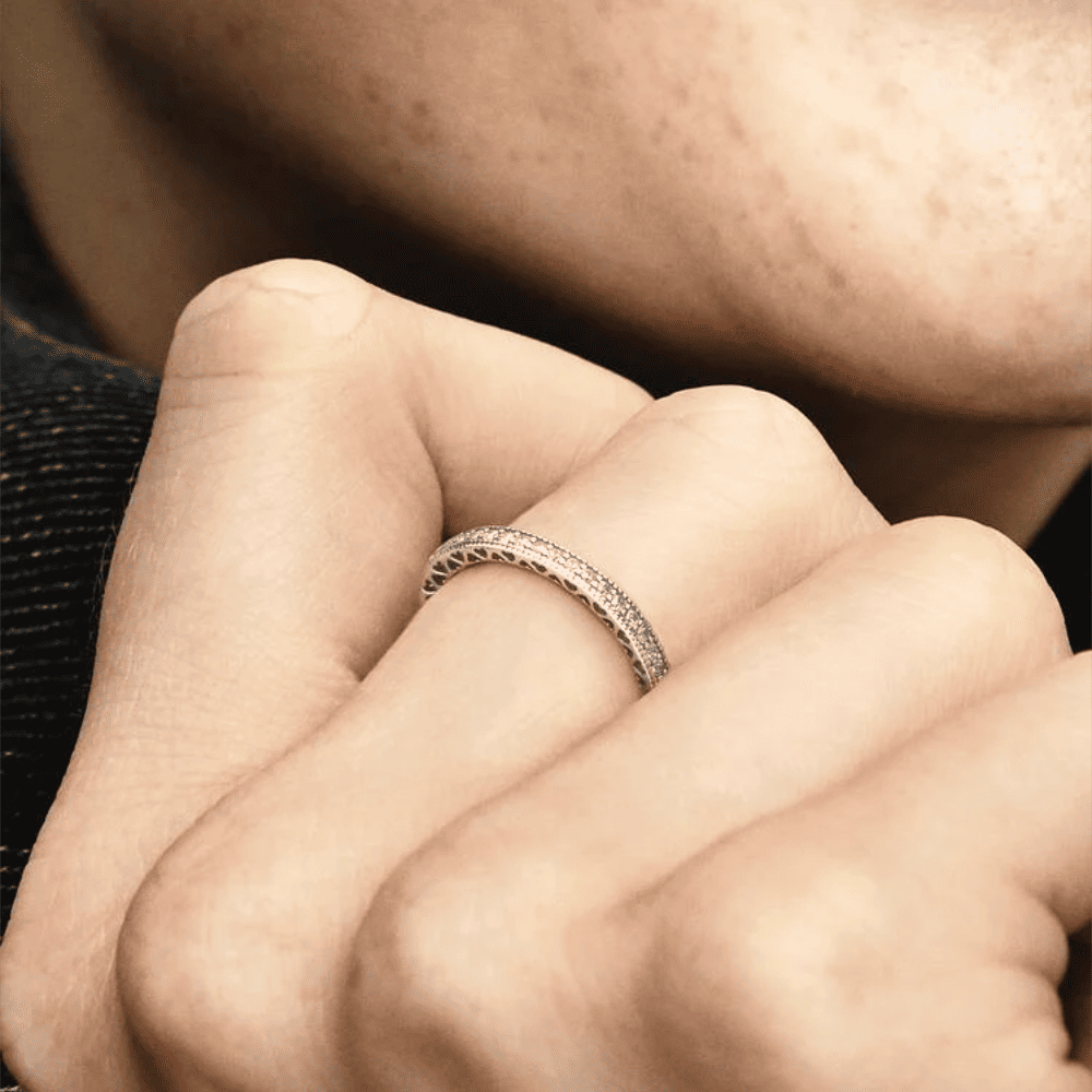 Anello Fedina Pietre e Cuori
