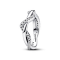 Pandora | Anello Onda Intreccio Luminoso