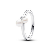 Pandora | Anello Perle d'Acqua Dolce Coltivate e Punto Luce