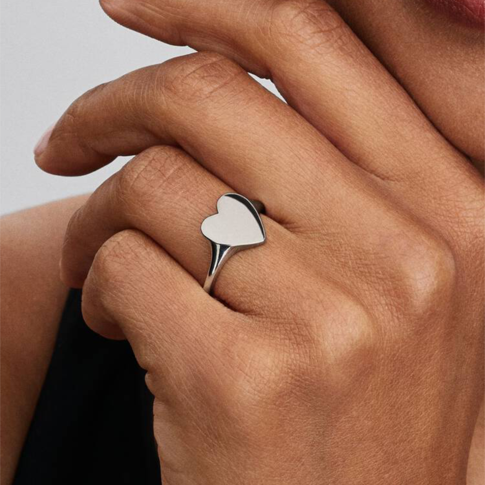 Pandora | Anello Cuore da incidere
