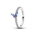 Pandora | Anello Farfalla Luminosa Blu