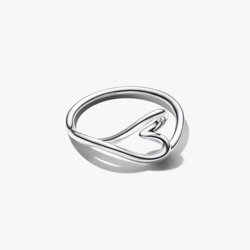 Anello Cuore Piccolo Linea Sinuosa