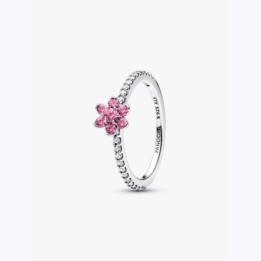 Anello Fiore Luminoso Rosa