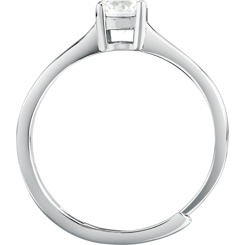 Anello Solitario Infinito in Argento e Zirconi Bianchi – Morellato SABD01