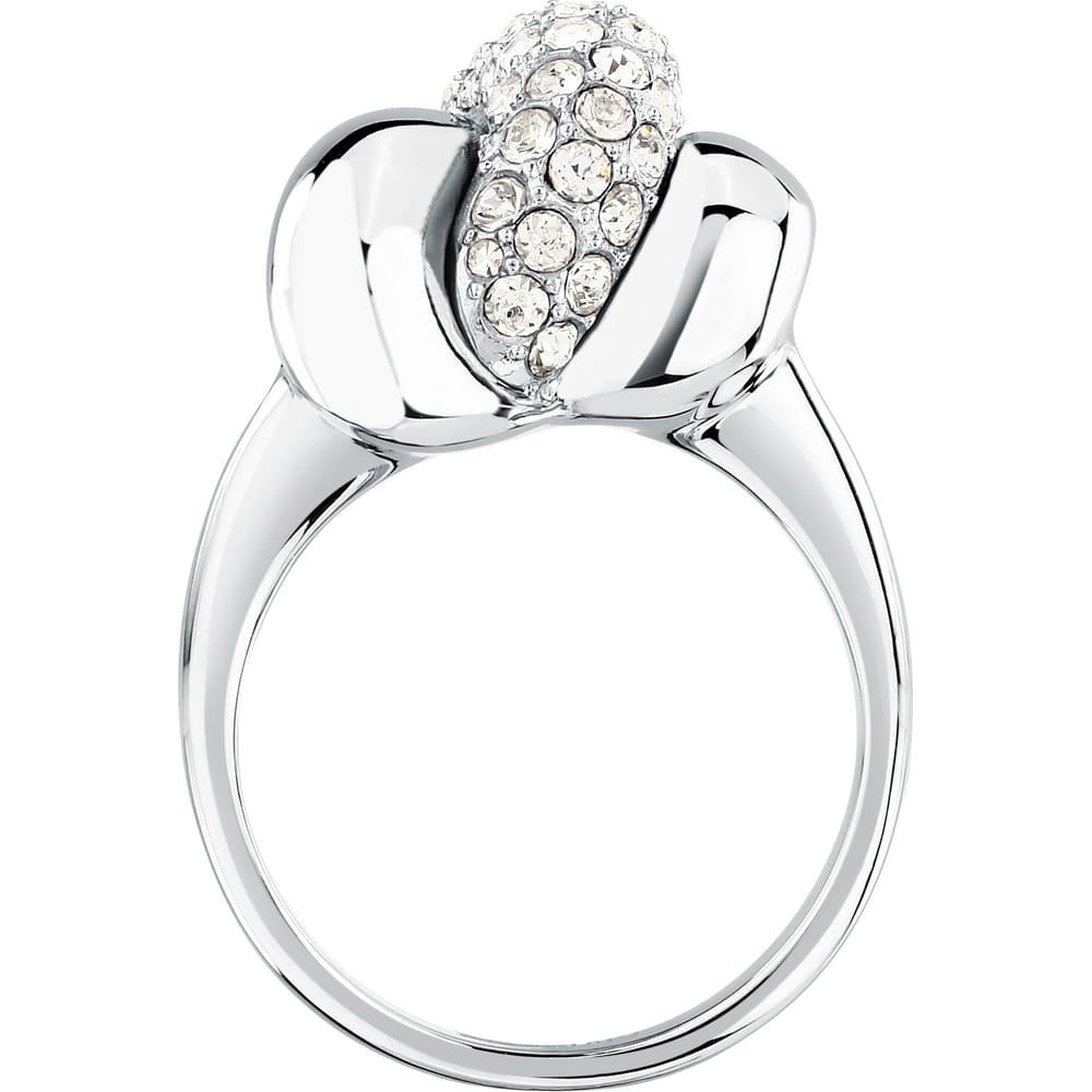 Anello Legame Nodo in Acciaio e Cristalli Bianchi – Morellato SAZO14