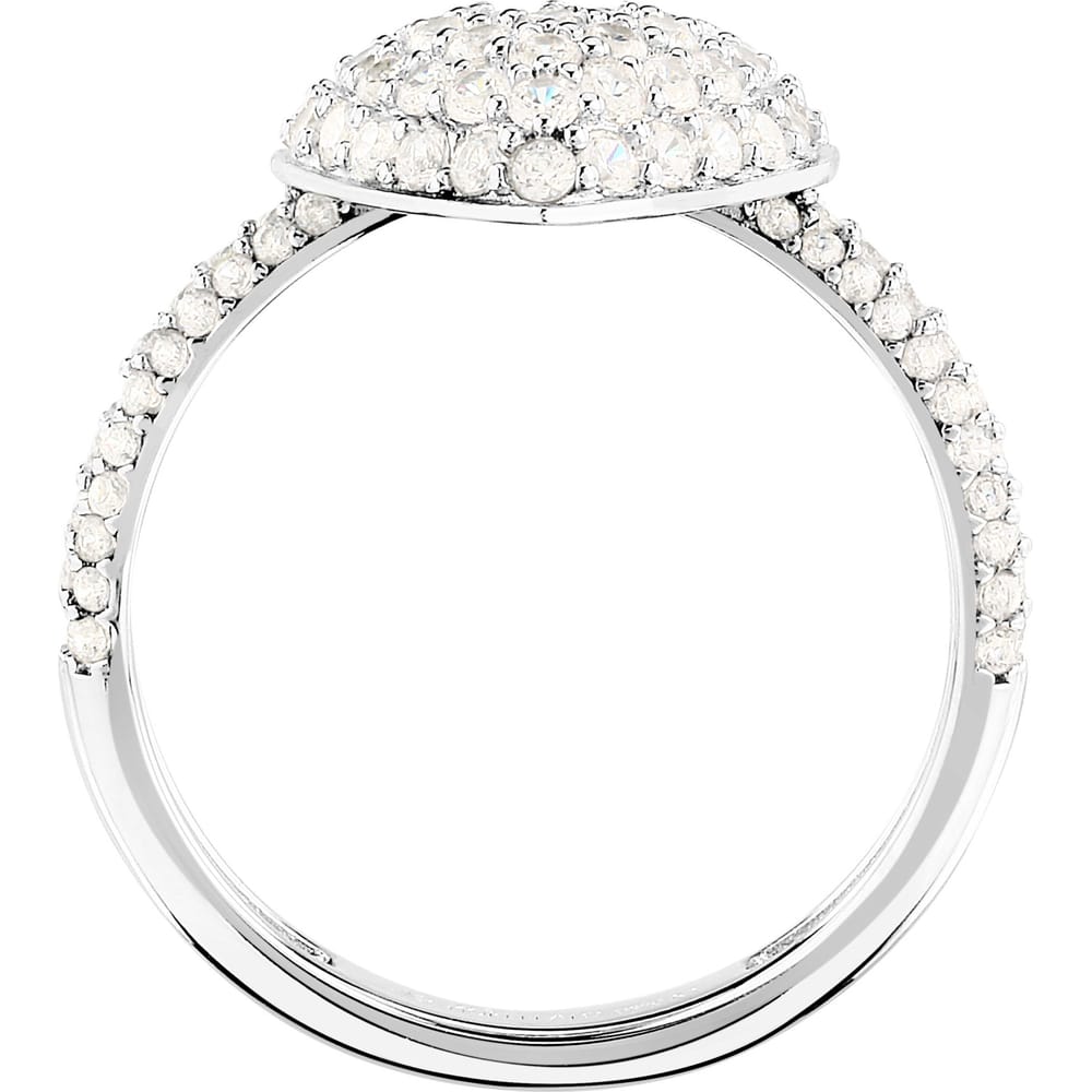Anello Pavé Nobile Cuore in Argento e Zirconi Bianchi – Morellato SAZK03