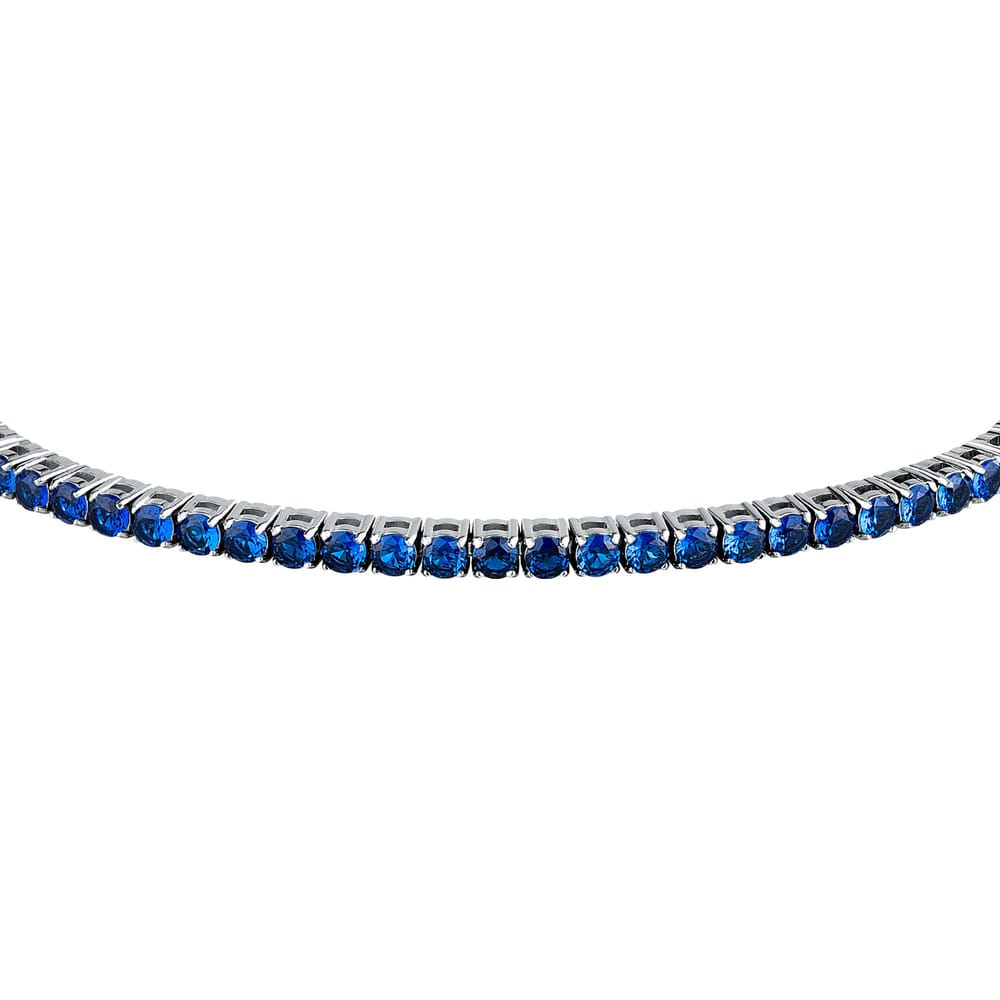 Bracciale Tennis Club in Acciaio e Zirconi Blu – Morellato SABV01
