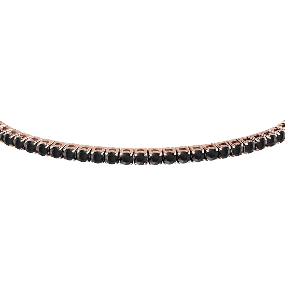 Bracciale Tennis Club in Acciaio Rosato e Zirconi Neri – Morellato SABV04