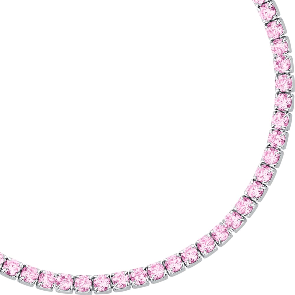 Bracciale Tennis Infinito in Argento e Zirconi Rosa – Morellato SABD08