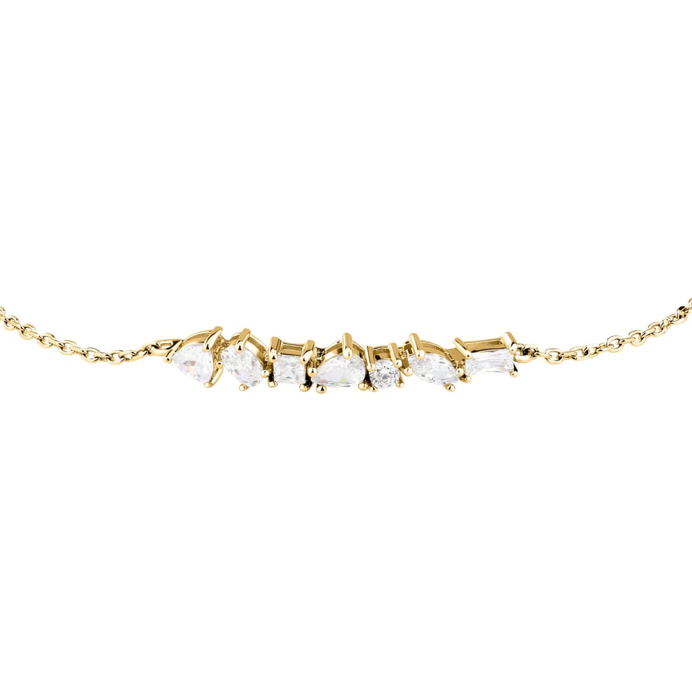 Bracciale Riflessi in Argento Dorato e Zirconi Bianchi – Morellato SABC15