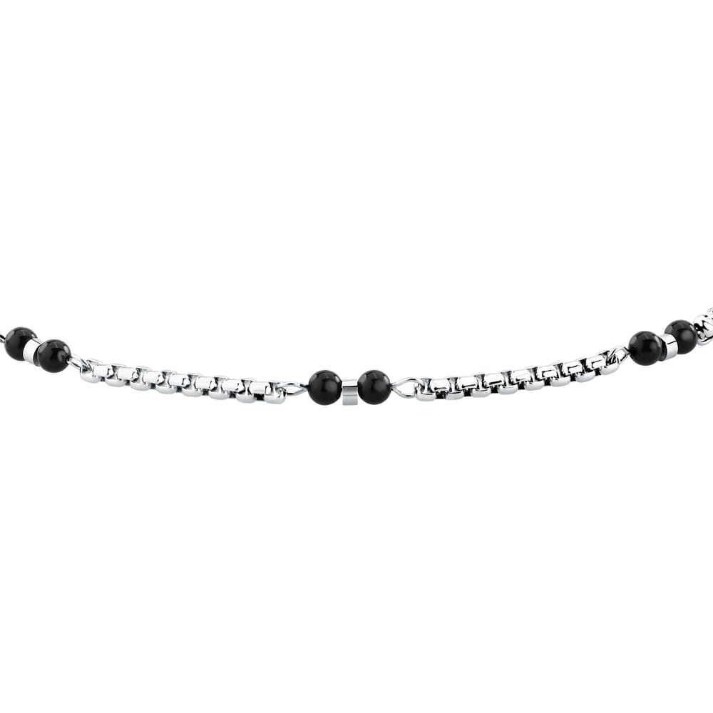 Bracciale Terra a Catena in Acciaio e Onice – Morellato S1754