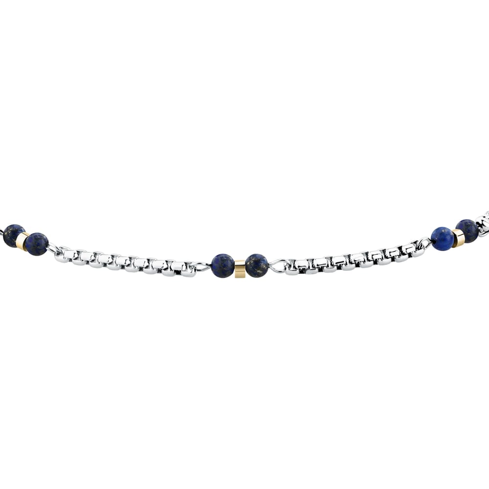 Bracciale Terra a Catena in Acciaio e Lapislazzuli – Morellato S1755