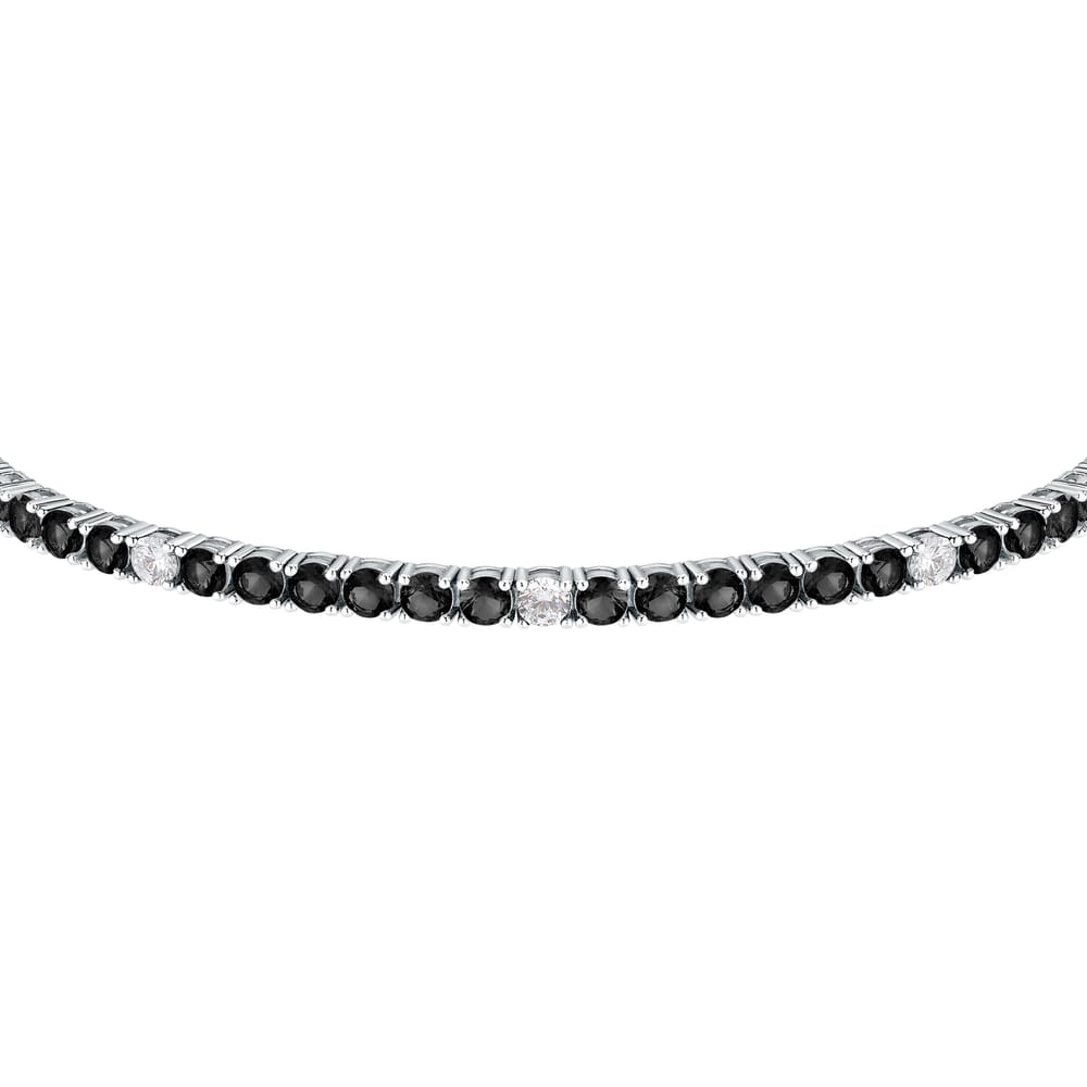 Bracciale Tennis Tesori in Argento e Zirconi Neri – Morellato SAIW229