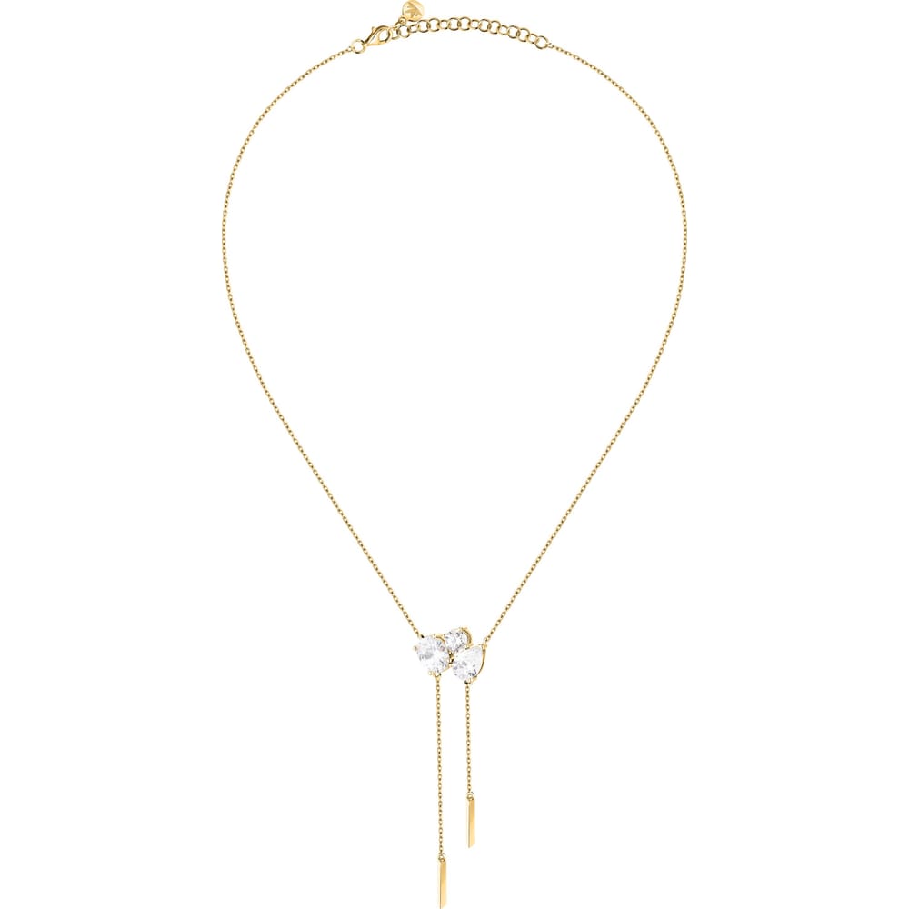 Collana Riflessi con Pendente in Argento Dorato e Zirconi Bianchi – Morellato SABC01