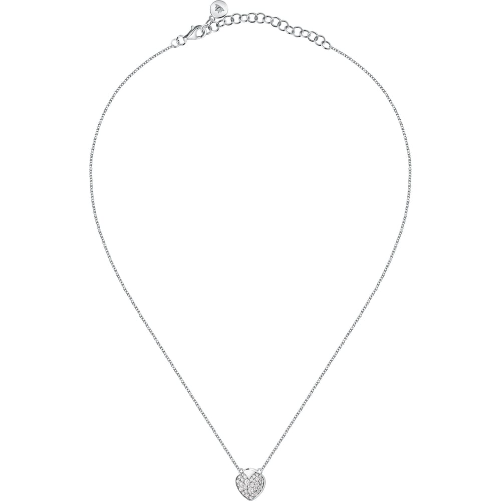 Collana Talismani con Pendente Cuore in Acciaio e Cristalli Bianchi – Morellato SAVZ14